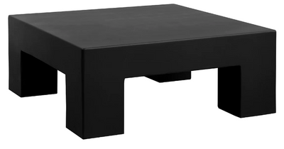 40" Black Concrete Coffee Table