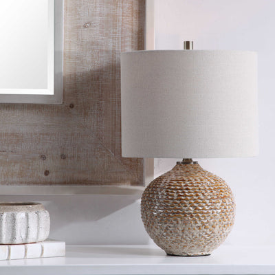 Ribbed Ceramic Table Lamp - Mix Home Mercantile