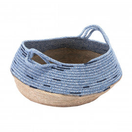 Blue and Beige Basket - Mix Home Mercantile