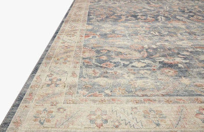 7' 6" x 9' 6" Blue and Multi Area Rug - Mix Home Mercantile