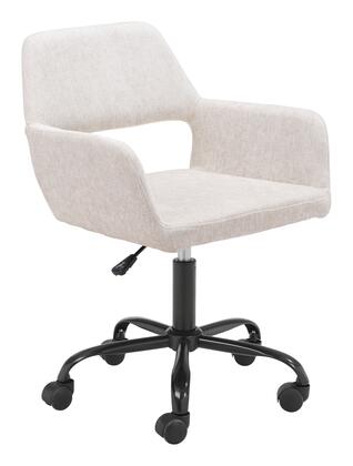Beige Upholstered Office Chair