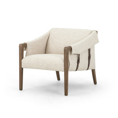 Cream Upholstered Arm Chair