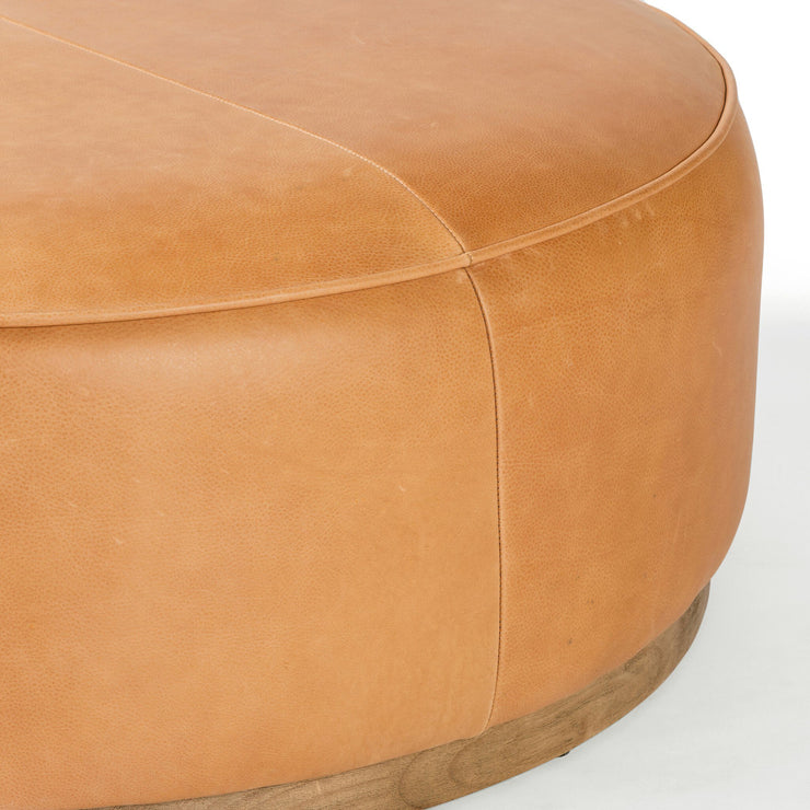 36" Butterscotch Round Ottoman