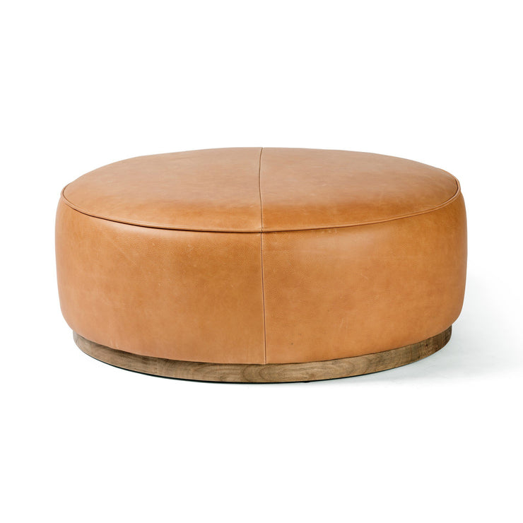 36" Butterscotch Round Ottoman