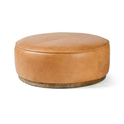 36" Butterscotch Round Ottoman