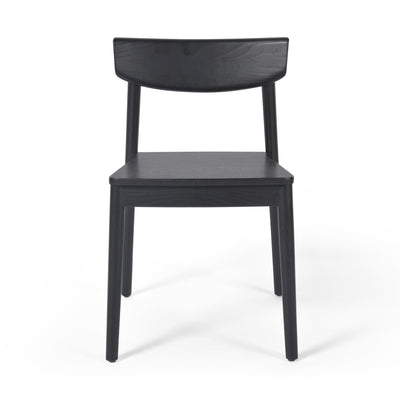 Traditional Black Wood Dining Chair