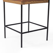 Chestnut Leather Counter Stool