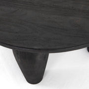 38" Black Wash Coffee Table