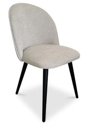 Light Gray Scooped Seat Dining Chair