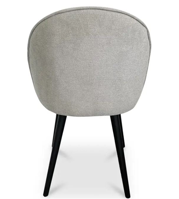 Light Gray Scooped Seat Dining Chair
