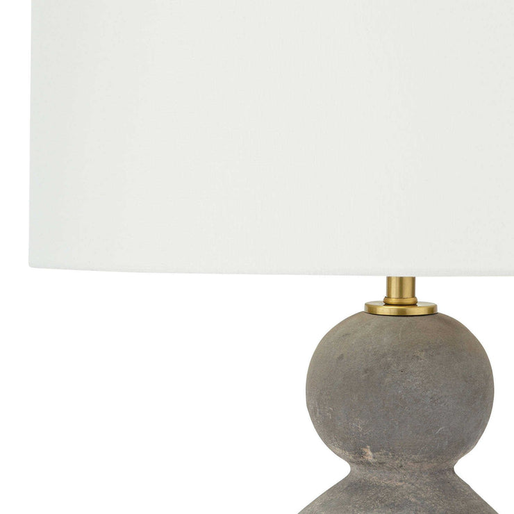 Brown Ceramic Playa Table Lamp