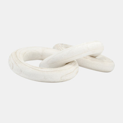 White Wooden Rings