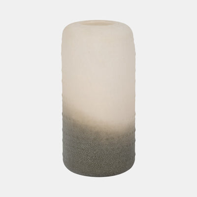 11" 2-Tone Textured Vase