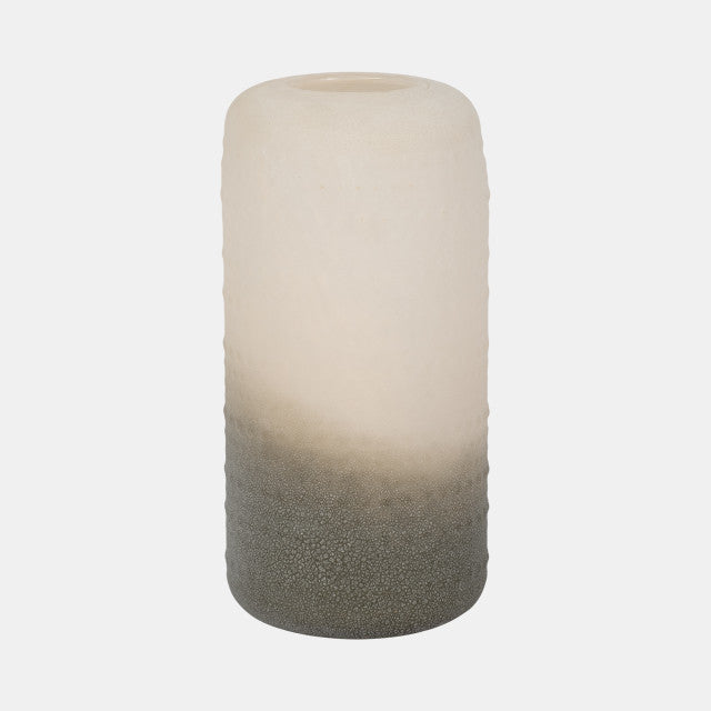 11" 2-Tone Textured Vase