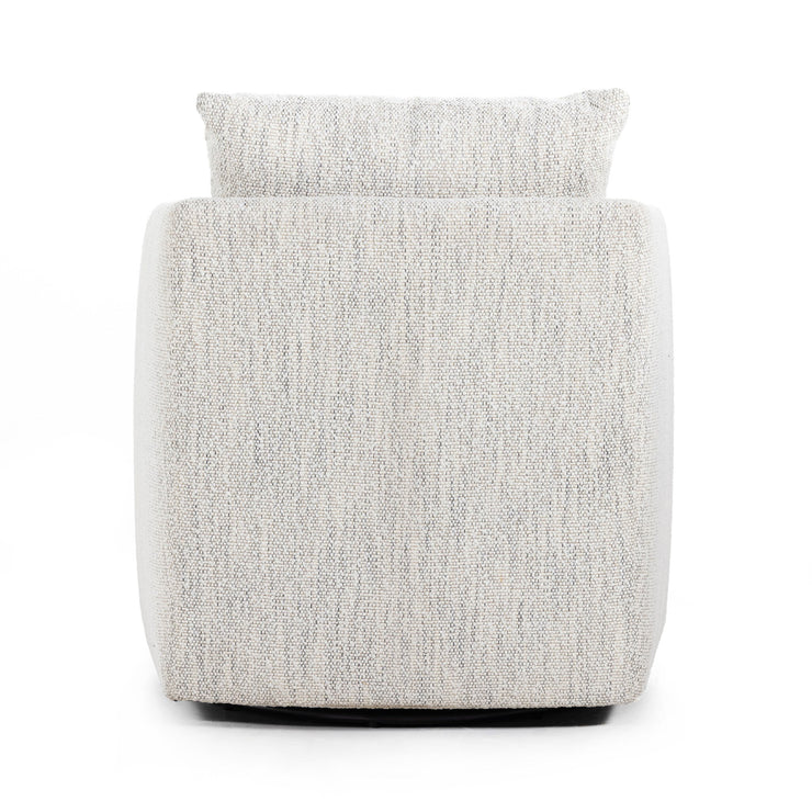 Grey Textured Swivel Chair