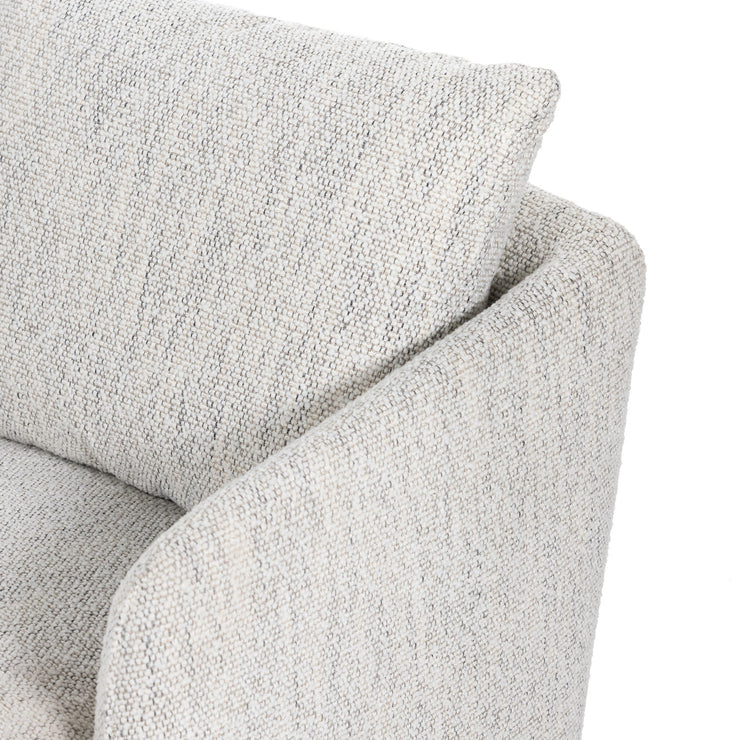 Grey Textured Swivel Chair