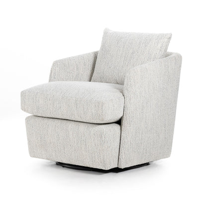 Grey Textured Swivel Chair