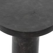 Black Aluminum Tapered End Table