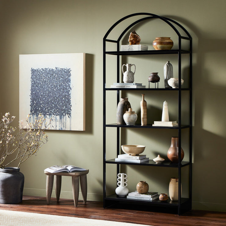 Black Iron Bookcase