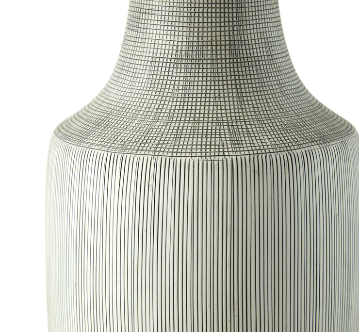 Black & White Etched Lamp