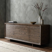 80" Rustic Grey Oak Sideboard