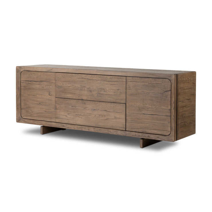 80" Rustic Grey Oak Sideboard