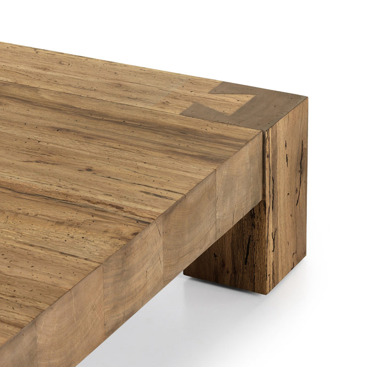 Rustic Wormwood Oak Coffee Table