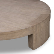 48" Round Natural Oak Coffee Table