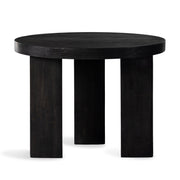 24" Black 3 Post Side Table