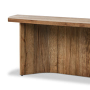 Curved Oak Console Table