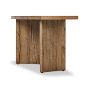 Curved Oak Console Table