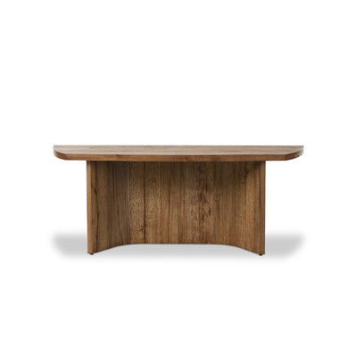 Curved Oak Console Table