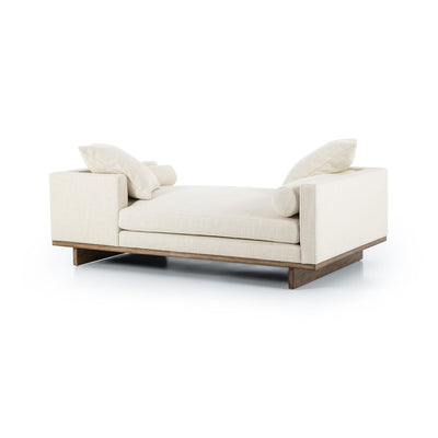 Ivory Taupe Chaise