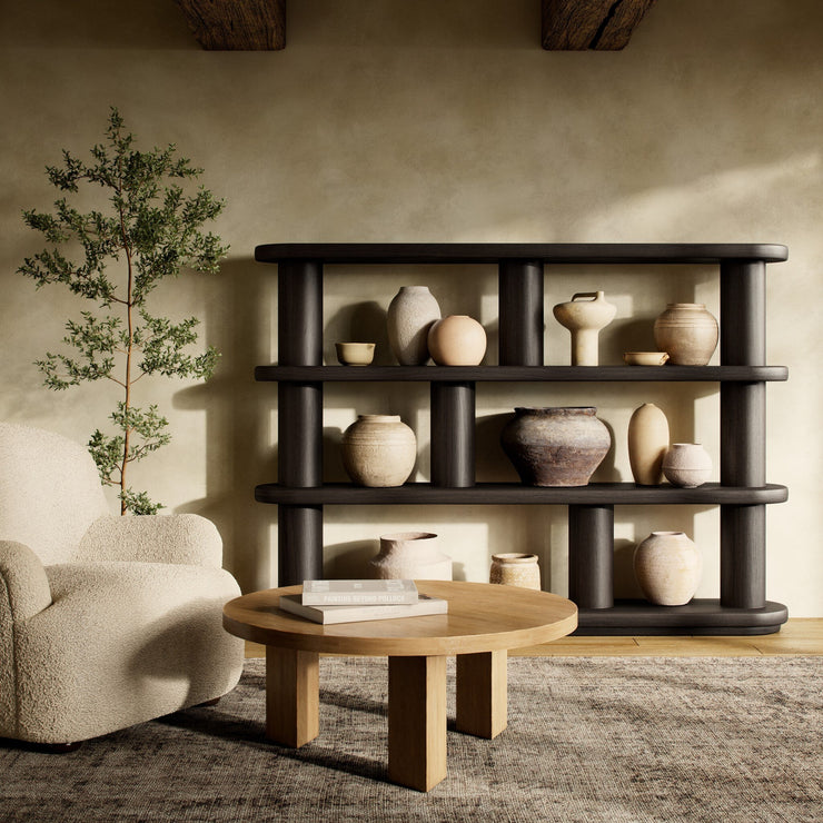 Black Open Bookcase