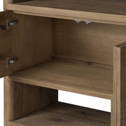 Oak Abstract Shelving Bookcase