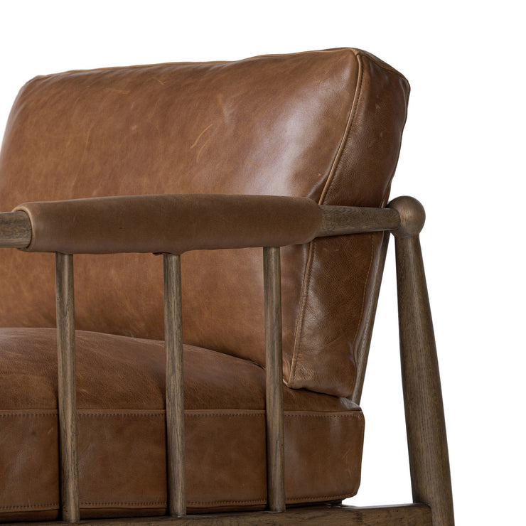 Mahogany Leather Chair