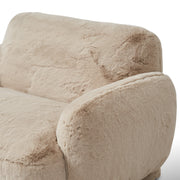 Soft Faux Fur Chair and a Half