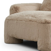 Soft Faux Fur Chair and a Half