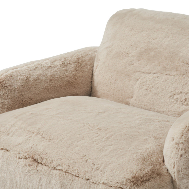 Soft Faux Fur Chair and a Half