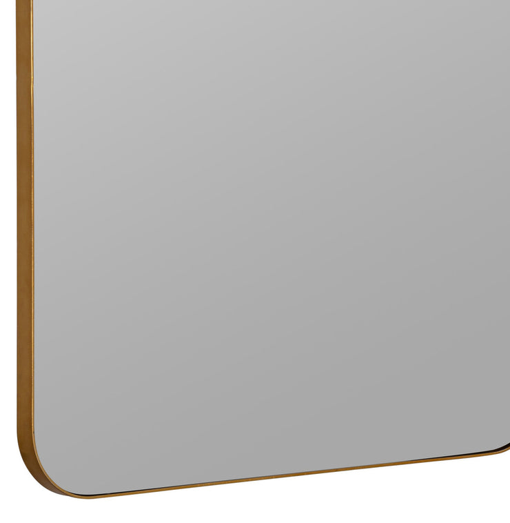 38" x 24" Gold Arched Mirror