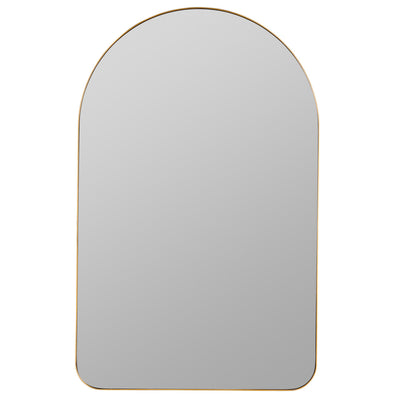 38" x 24" Gold Arched Mirror