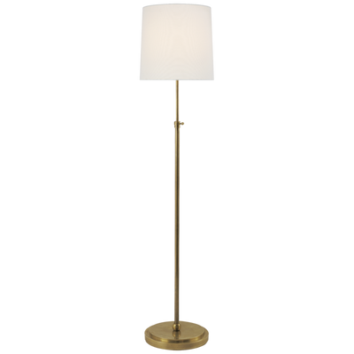 Adjustable Height Antique Brass Floor Lamp