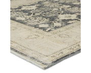 6' x 9' Beige and Grey Patterned Rug