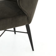 Smoke Velvet Dining Chair