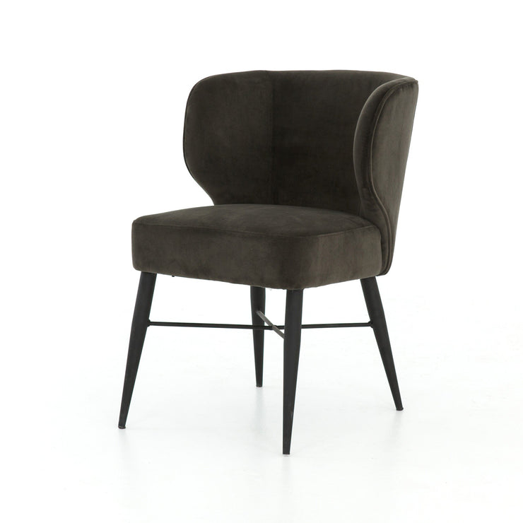 Smoke Velvet Dining Chair