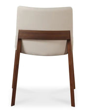Faux Leather White Dining Chair
