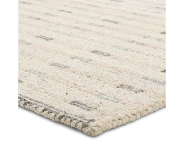 9' x 12' Ivory Wool Area Rug