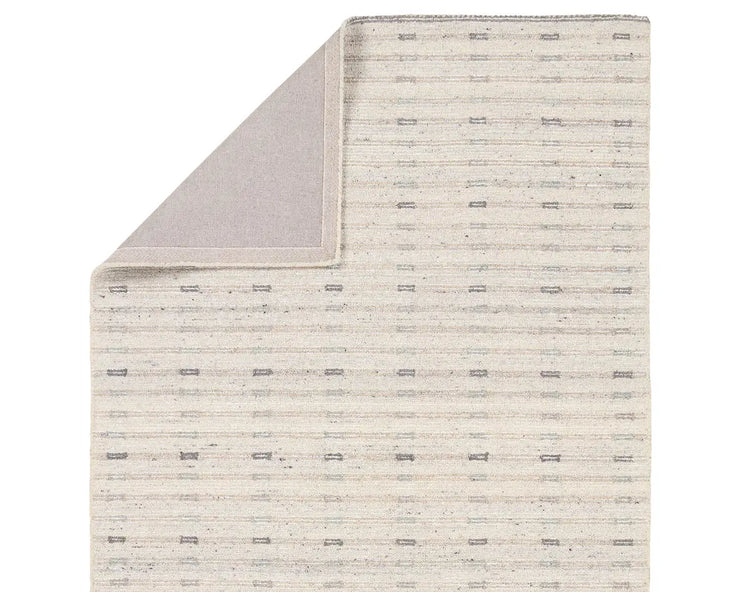 9' x 12' Ivory Wool Area Rug