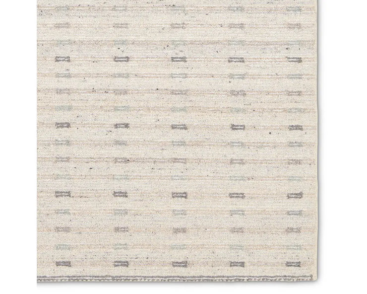 9' x 12' Ivory Wool Area Rug