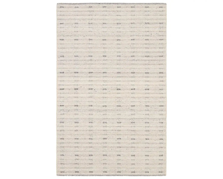 9' x 12' Ivory Wool Area Rug